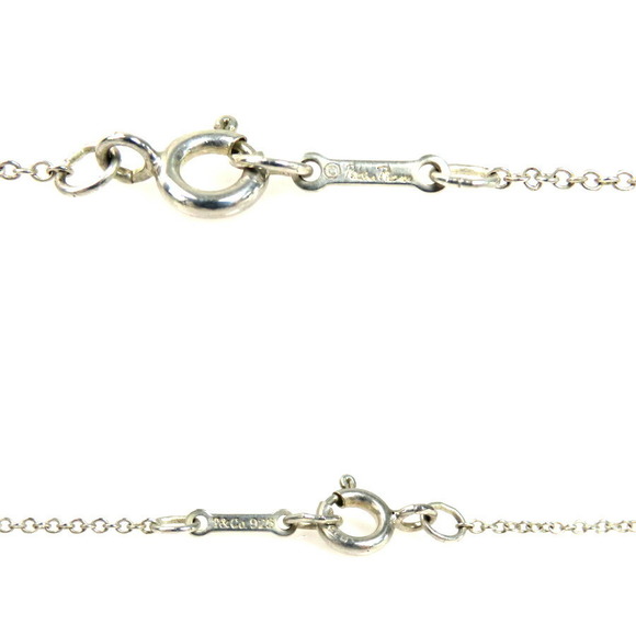 Tiffany Paloma Picasso Double Loving Heart Necklace Silver